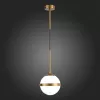 Стеклянный подвесной светильник Arbe SL1157.303.01 белый форма шар ST Luce