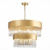 Стеклянная подвесная люстра Contatto SL1225.203.09 прозрачная ST Luce