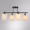 Стеклянная потолочная люстра Merope A4071PL-4BK куб белая Artelamp