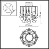 Стеклянная потолочная люстра Callisto 5457/21C форма шар белая Odeon Light