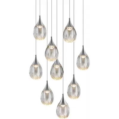Подвесной светильник Stilla MD24001004-9A chrome/clear DeLight Collection