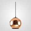 Стеклянный подвесной светильник  40.018 коричневый форма шар ImperiumLoft