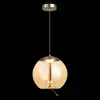 Стеклянный подвесной светильник Ozzio SL6108.313.01 цвет янтарь форма шар ST Luce