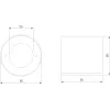 Точечный светильник Orsa 25041/LED цилиндр черный Elektrostandard