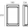 Стеклянный настенный фонарь уличный SIDNEY 91466 S Oasis Light