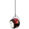 Хрустальный подвесной светильник Beluga D57A1103 форма шар красный Fabbian