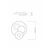 Потолочная люстра Flavetto 48271-48 белая Globo