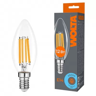 Лампочка светодиодная  WF-C35-12W6KE14 Wolta