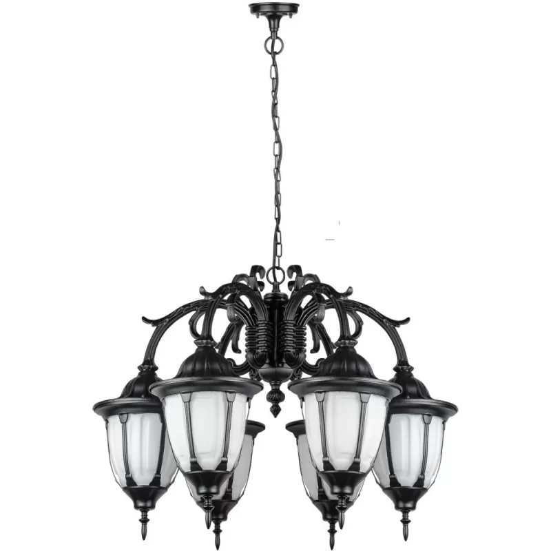 Стеклянный уличный светильник подвесной GENUYA 92170/6/16L Bl Oasis Light Стеклянный уличный светильник подвесной GENUYA 92170/6/16L Bl Oasis Light