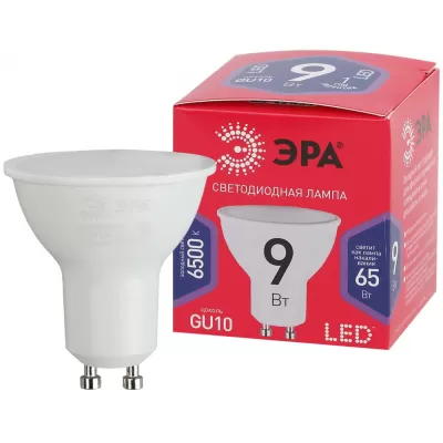Лампочка светодиодная  LED MR16-9W-865-GU10 R ЭРА