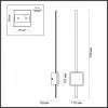 Настенный светильник Stilo 4257/18WL черный Odeon Light