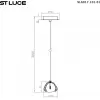 Стеклянный подвесной светильник Waterfall SL6017.101.01 прозрачный ST Luce