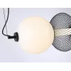 Стеклянный подвесной светильник High Light LH11010 форма шар белый Ambrella