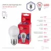 Лампочка светодиодная  LED P45-8W-865-E27 R ЭРА