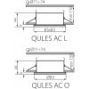 Точечный светильник QULES 26304 круглый