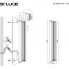 Стеклянный настенный светильник Bamboo SL6224.311.01 цилиндр прозрачный ST Luce