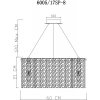 Хрустальная подвесная люстра Felis 6005/17 SP-8 прозрачная цилиндр Divinare