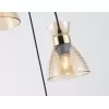 Стеклянный подвесной светильник Traditional TR3405 конус цвет янтарь Ambrella