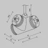 T-образный плоский коннектор Accessories for system Shelf CA015TC-P-B Maytoni