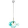 Стеклянный подвесной светильник Bolle 2027-P4 Blue mini прозрачный форма шар Loft It