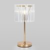 Стеклянный интерьерная настольная лампа Flamel 01116/1 золото прозрачный Bogate's