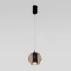 Стеклянный подвесной светильник Cobble 50258/1 LED бежевый бежевый форма шар Eurosvet
