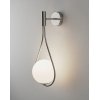 Стеклянное бра Barocco V11576-1W белое форма шар