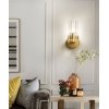 Стеклянное бра Wall lamp 8816W gold/clear цилиндр прозрачное DeLight Collection