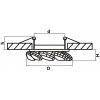 Стеклянный точечный светильник NOCE 031902 прозрачный Lightstar