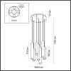 Стеклянная подвесная люстра Shiny 5061/32LA цилиндр Odeon Light