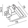 Соединитель угловой Magnetic track system Radity TRA084CL-12W Maytoni