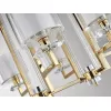 Стеклянная потолочная люстра 4400 4408/S gold белая цилиндр Newport