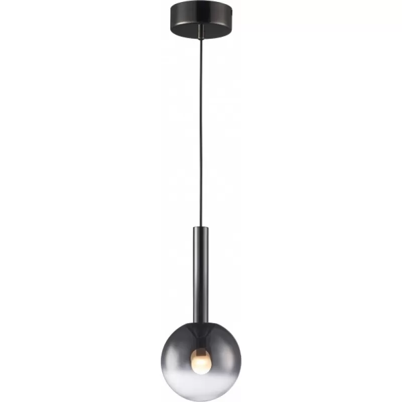 Стеклянный подвесной светильник Aura 8615P-1S BK-SM форма шар iLedex Стеклянный подвесной светильник Aura 8615P-1S BK-SM форма шар iLedex