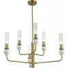 Стеклянная потолочная люстра Medea SL1244.303.06 цилиндр прозрачная ST Luce
