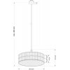 Стеклянная потолочная люстра Lavone LAV-ZW-3(P)310-2/R цилиндр прозрачная Kutek
