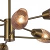 Стеклянная потолочная люстра Desire 10165/8PL Copper цвет янтарь Escada