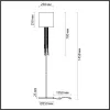 Стеклянный торшер Nicole 4890/1F цилиндр Odeon Light