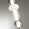 Стеклянный подвесной светильник Beans 4827/18L цилиндр белый Odeon Light