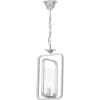 Стеклянный подвесной светильник Benton LDP 1236-1 CHR цилиндр прозрачный Lumina Deco