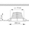 Точечный светильник Loop DL18838R7W1W 65 белый