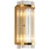 Стеклянное бра Wall lamp 88014W brass прозрачное DeLight Collection