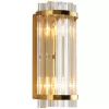 Стеклянное бра Wall lamp 88014W brass прозрачное DeLight Collection