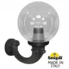 Настенный фонарь уличный GLOBE 250 G25.132.000.AXF1R форма шар прозрачный Fumagalli