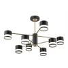 Потолочная люстра Lanika 8240/8C черная цилиндр Lumion
