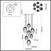 Стеклянная подвесная люстра Mussels 5038/7 Odeon Light