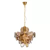 Хрустальная подвесная люстра Chloe 7566/01 SP-8 прозрачная Divinare