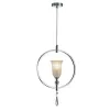 Стеклянный подвесной светильник 4800 4801/S chrome белый Newport