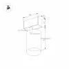 Трековый светильник MAG-45 026966 черный цилиндр Arlight