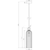 Стеклянный подвесной светильник Antic MOD302PL-01GR цилиндр серый Maytoni