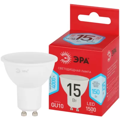 Лампочка светодиодная LED MR16-15W-840-GU10 R LED MR16-15W-840-GU10 R ЭРА